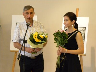 Duszą i tuszem - wernisaż wystawy Barbary Szymskiej